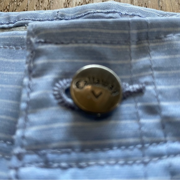 Men’s Golf Shorts Callaway Light Blue with White stripe size 32 - Picture 4 of 11